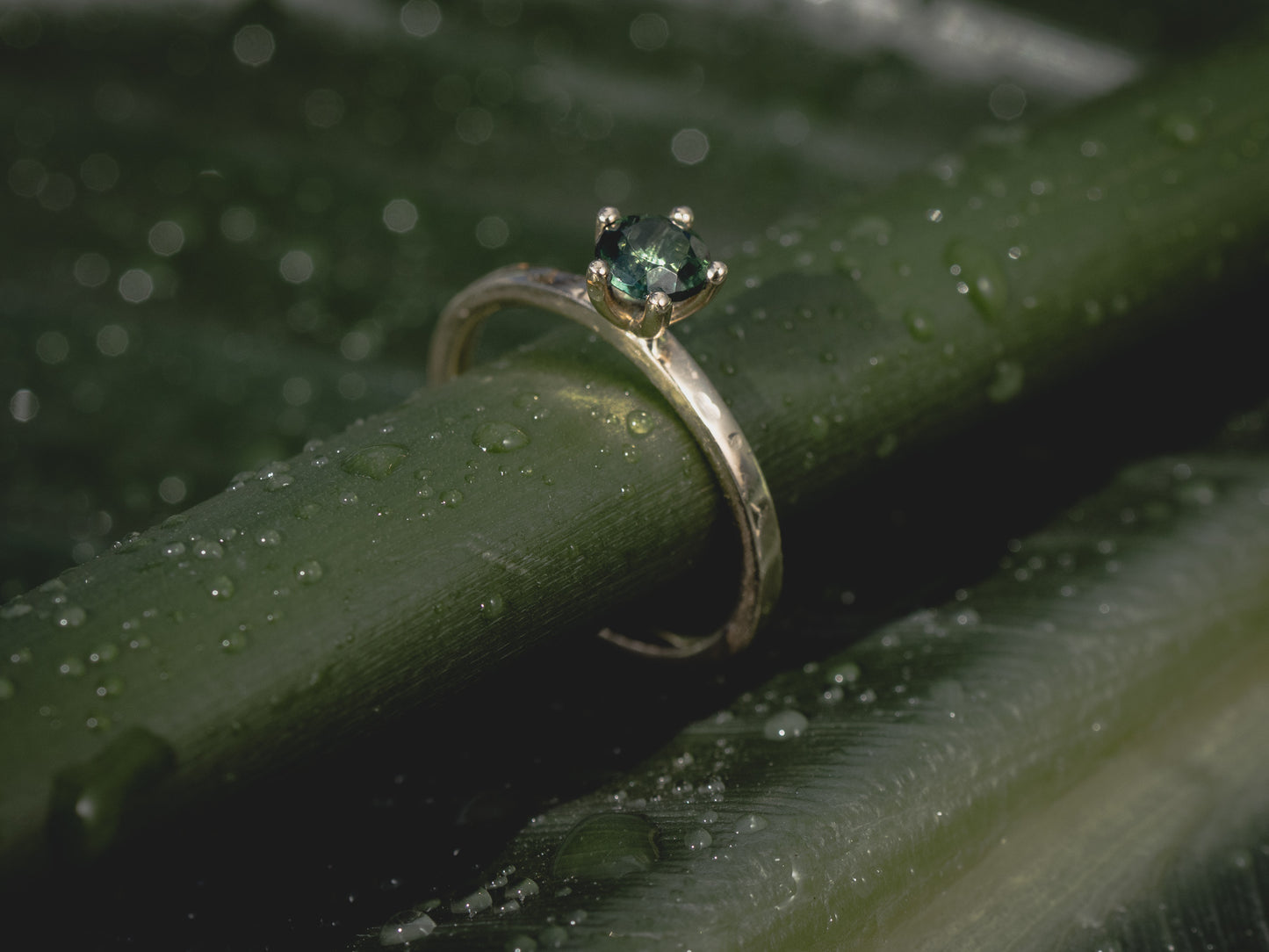 MIDI Ring - antiker Turmalin 14k Rosé- Gelbgold