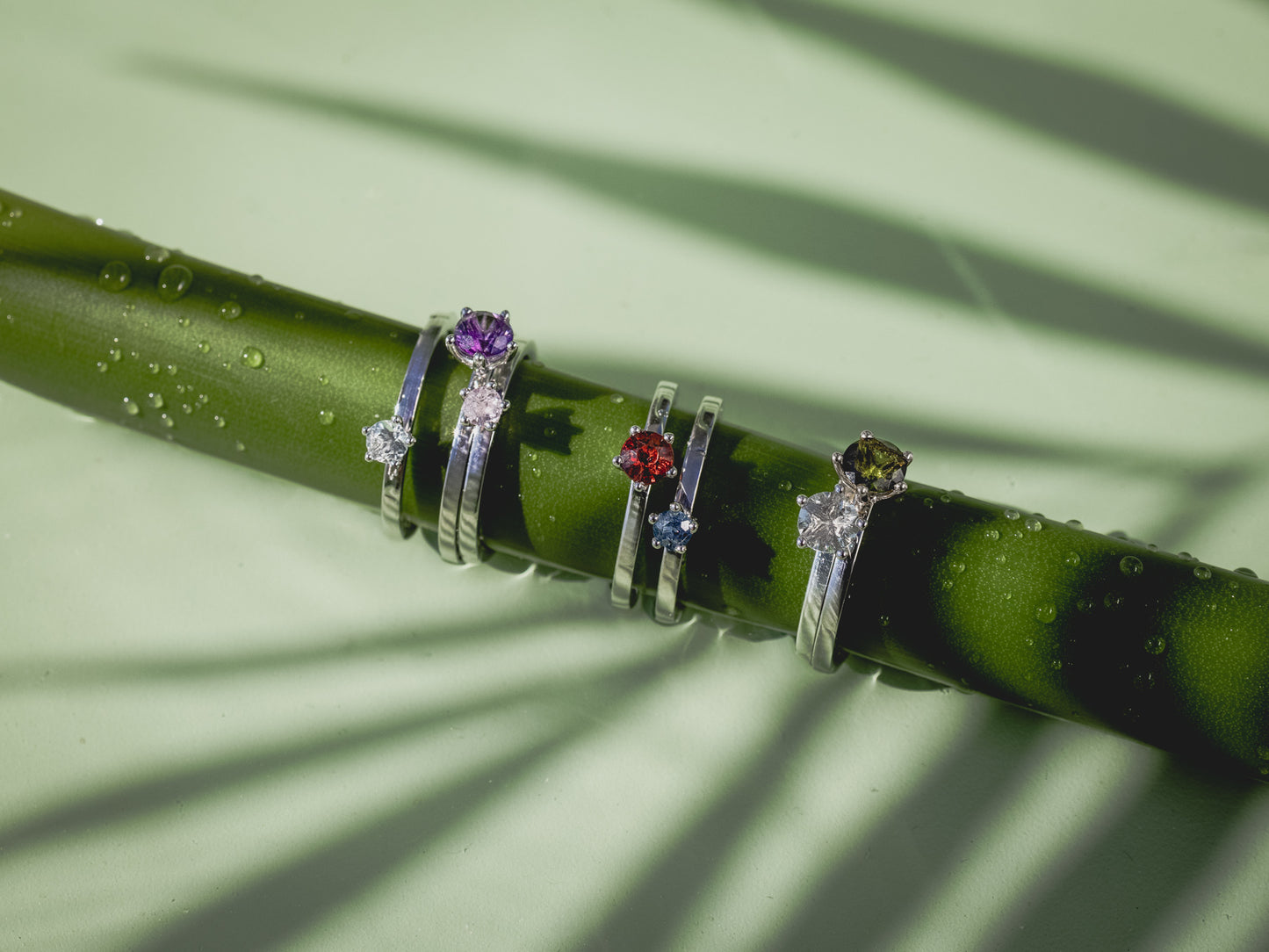 MIDI - antiker Turmalin 14k Weissgold