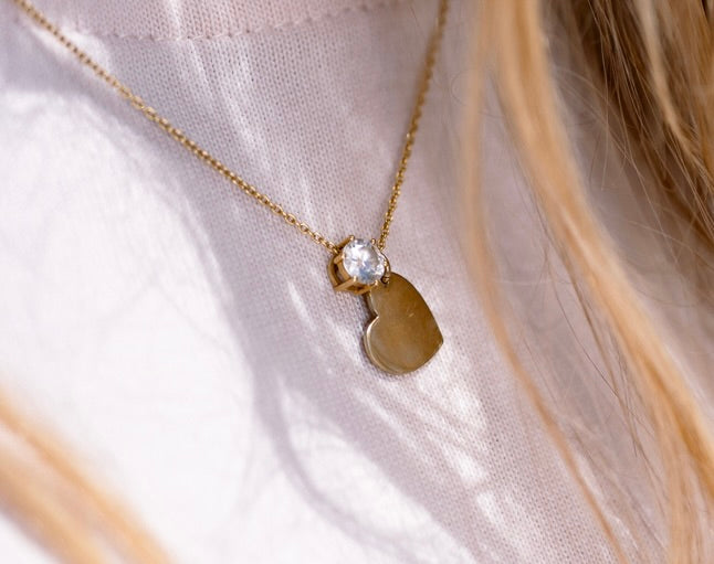 Diamond Anhänger- 14k Gelbgold