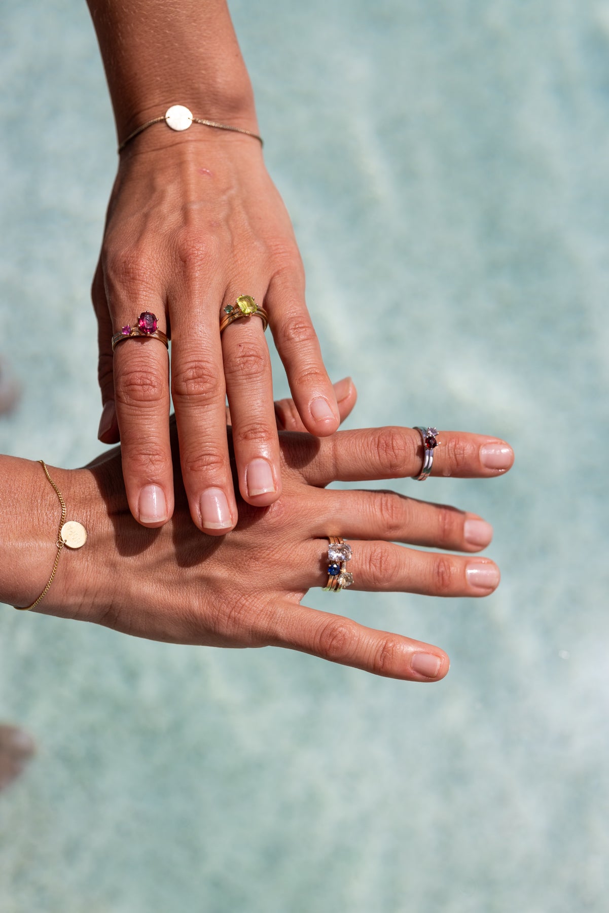 Round Erwachsenenarmband - 14k Gelbgold 15.5-19cm