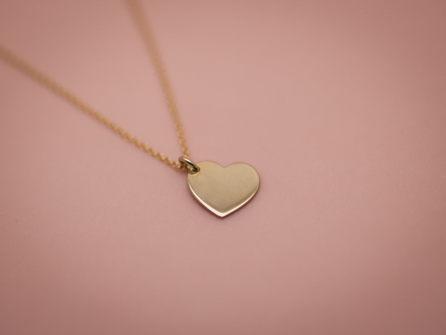 Heart Kinderhalskette mit Anhänger - 14k Gelbgold 36/38cm